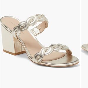 Stuart Weitzman Block Heel Slide Sandal